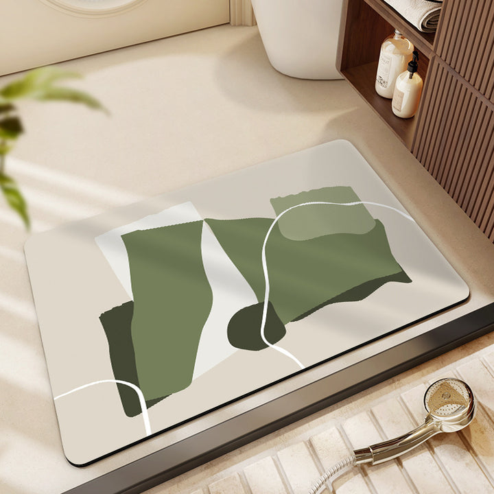 Abstract Art-Themed Indoor Area Mat
