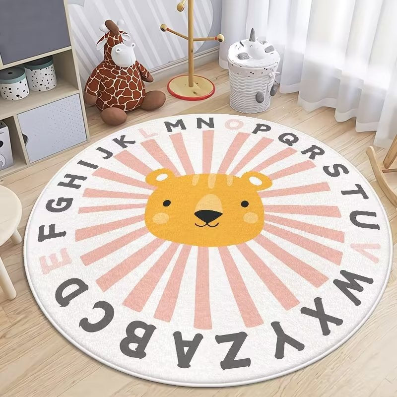 Kids Educational Character Area Rug for Home