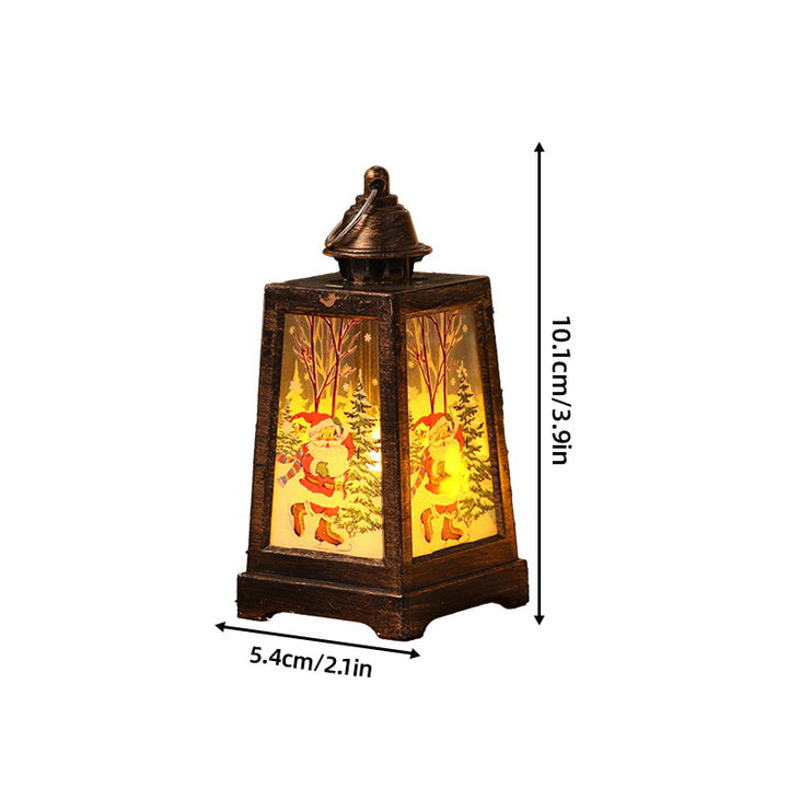 Decorative Christmas lantern with winter motifs Stornfield