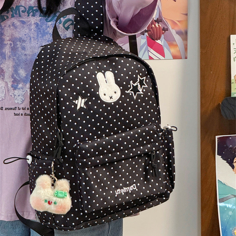 Cute Bunny-Embellished Backpack Stornfield