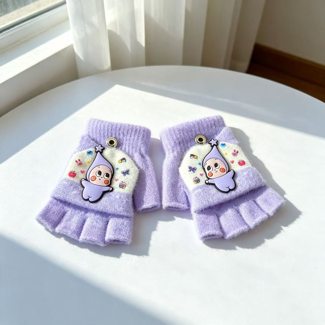 Cute Cartoon-Themed Fingerless Gloves Stornfield