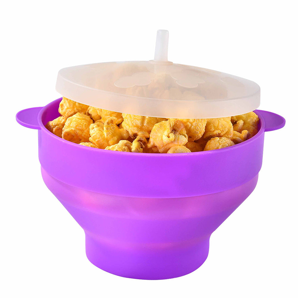 Silicone Popcorn Container with Lid Stornfield