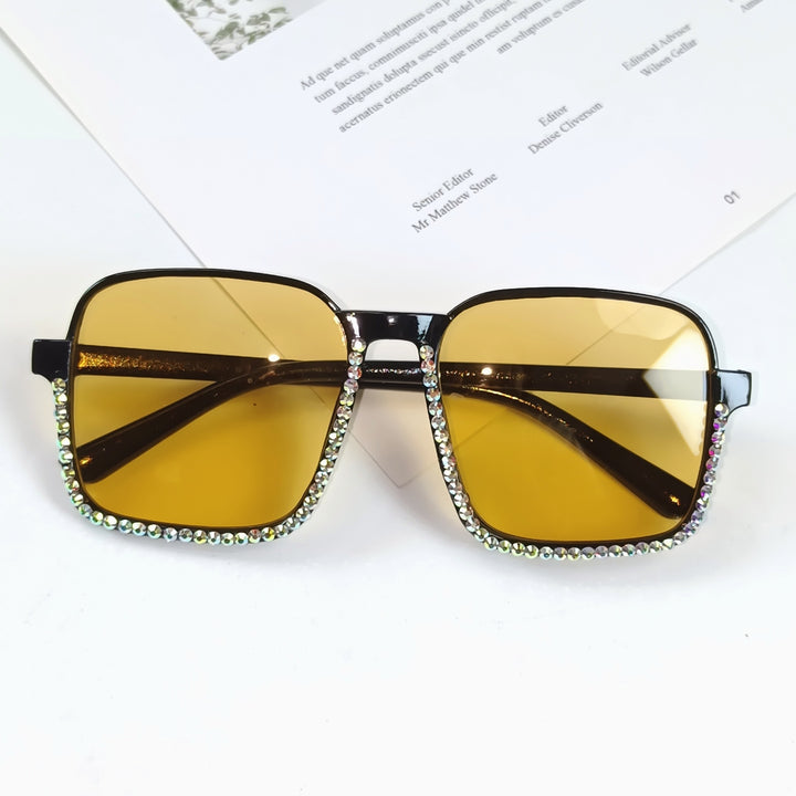 Ladies Glamorous Sunglasses with Sparkling Rhinestone Embellishment Stornfield