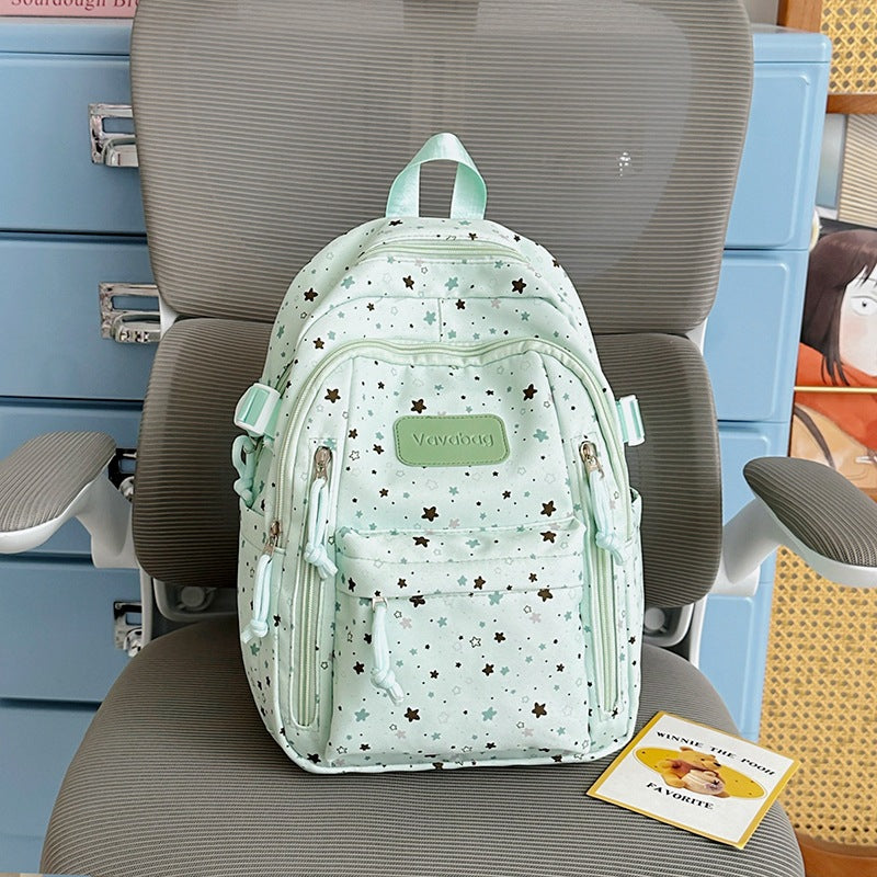 Star-Print Multi-Pocket Backpack Stornfield
