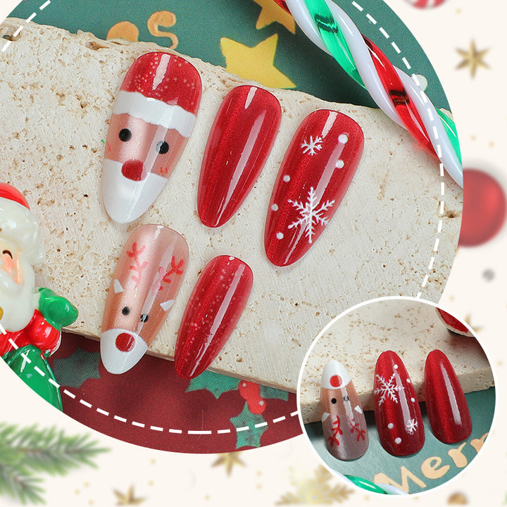 Holiday-Themed Press-On Nail Art Set