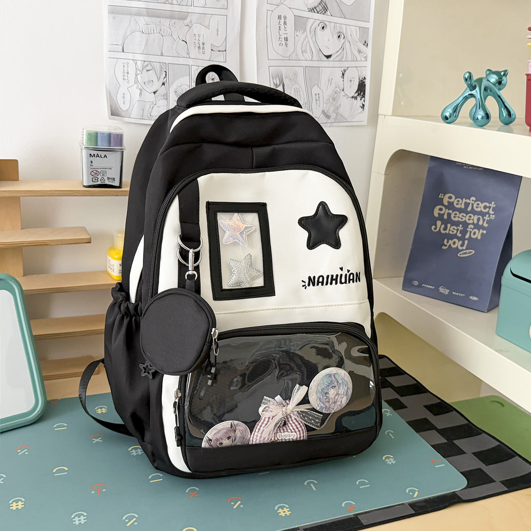 Stylish Star-Embellished School Backpack Stornfield 1791205030