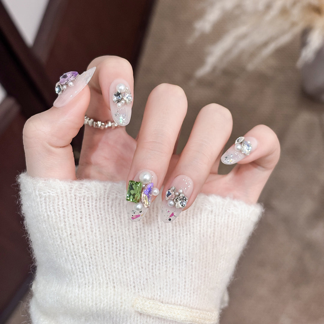 Glamorous 3D Decorative Nail Tips