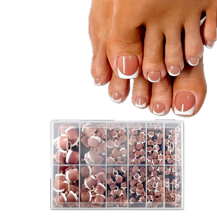 French Tip Nail Extensions Set Stornfield