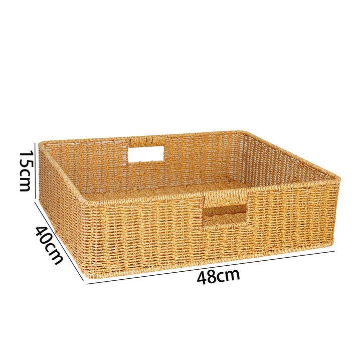 Handcrafted Natural Wicker Storage Basket Stornfield