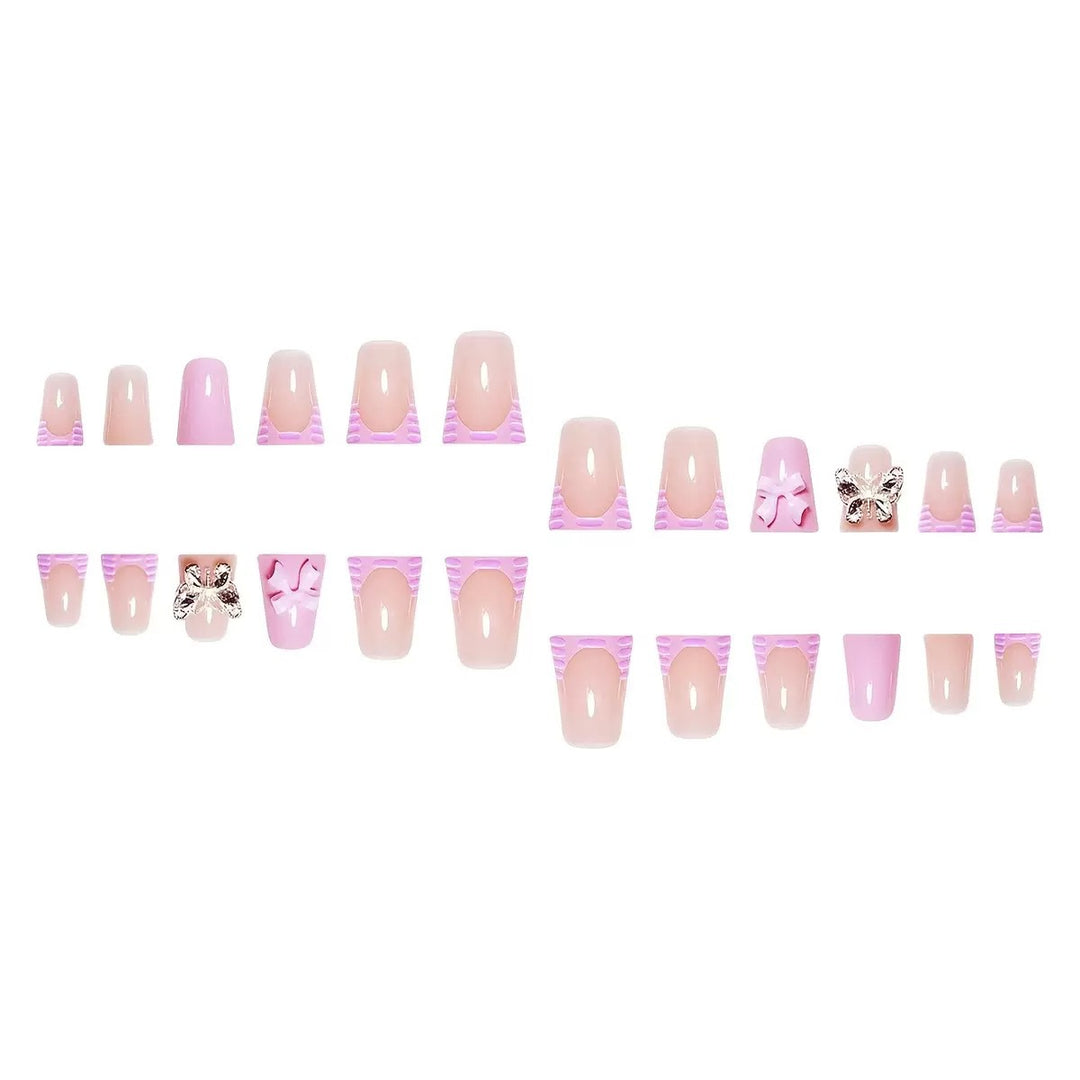 3D Floral Press-On Nail Art Set Stornfield