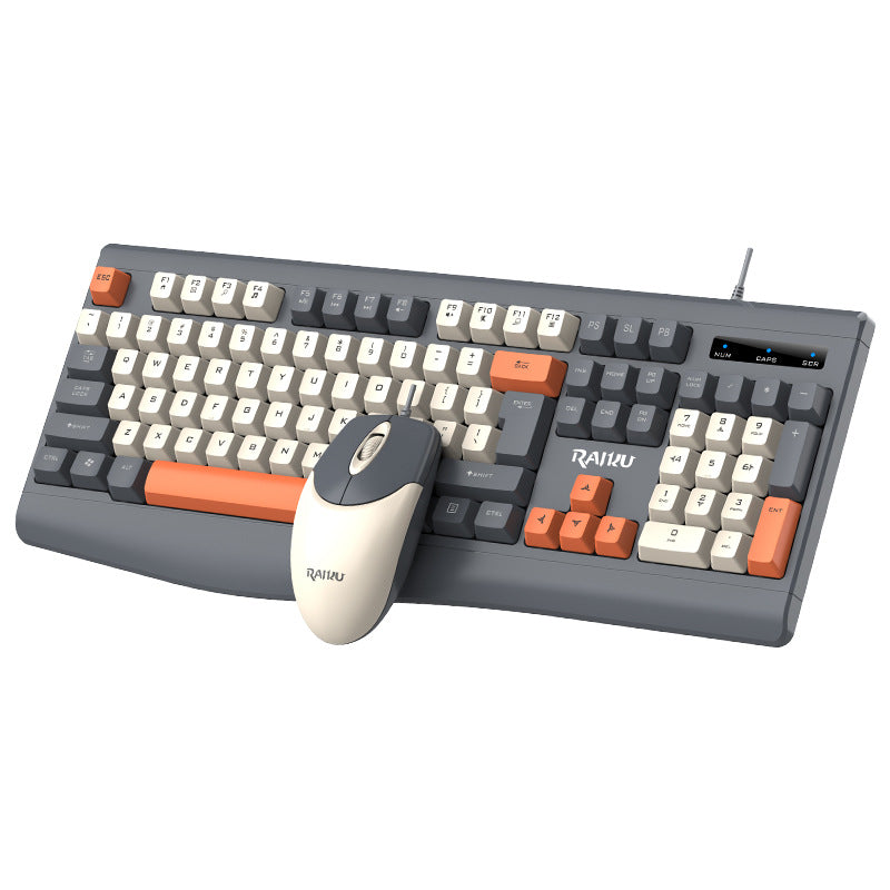 Wired Ergonomic Mechanical Keyboard and Mouse Set Stornfield