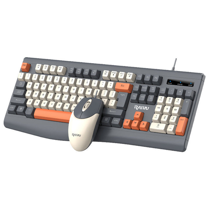 Wired Ergonomic Mechanical Keyboard and Mouse Set Stornfield