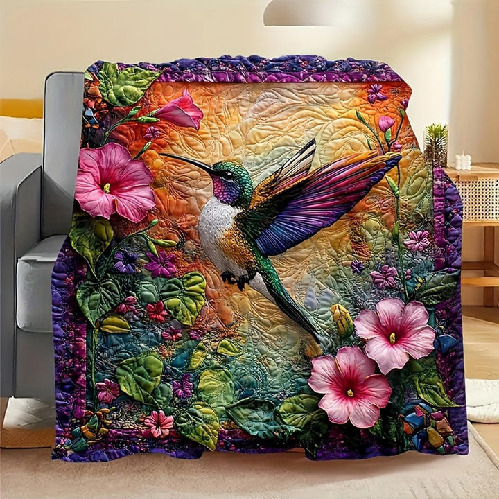 Artistic Floral Throw Blanket