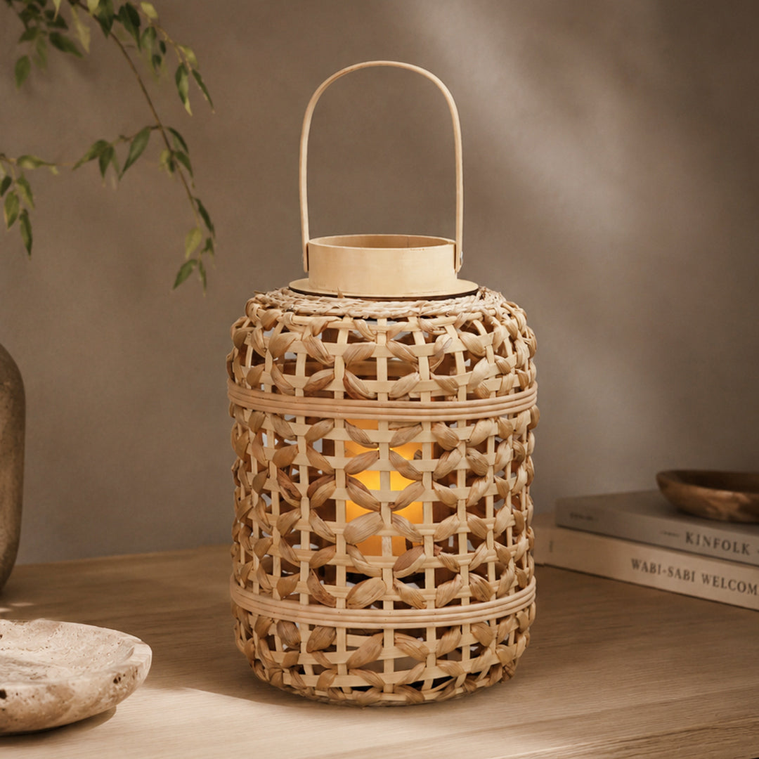 Decorative Rattan Lantern Stornfield