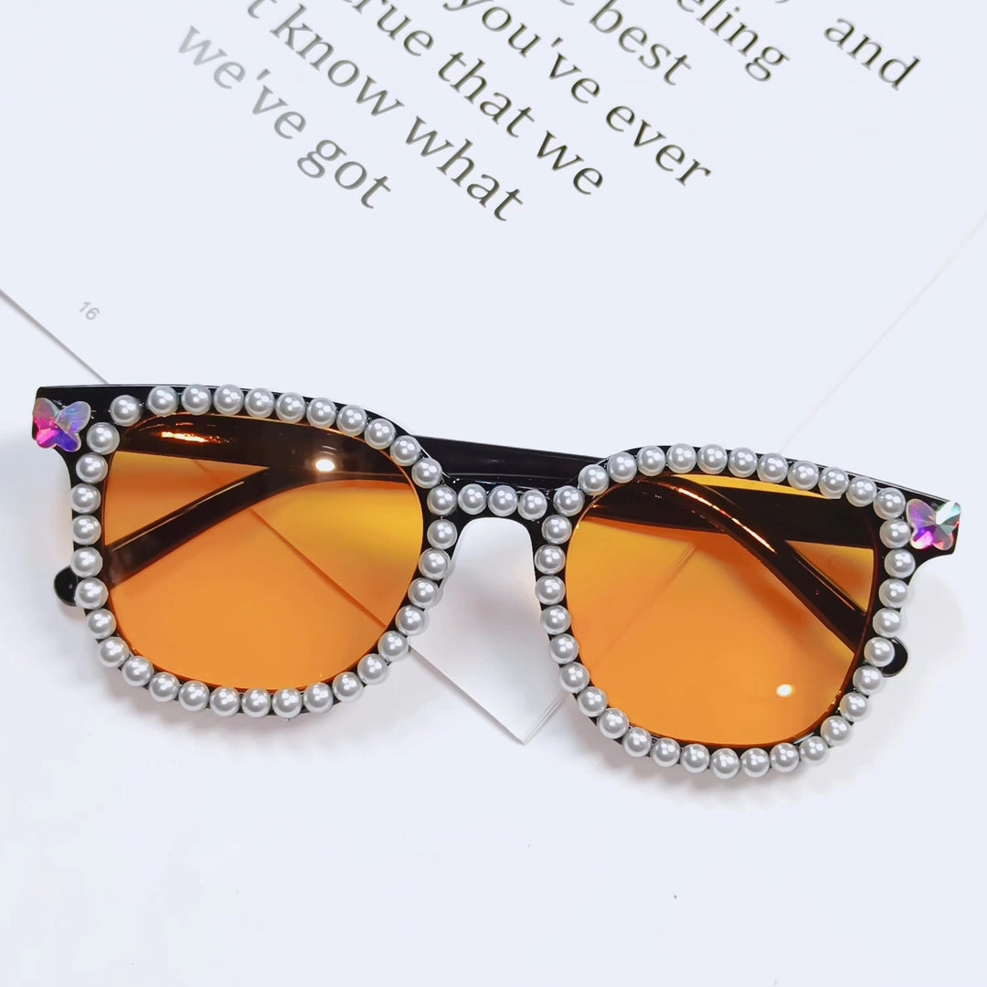 Ladies Glamorous Sunglasses with Pearl Frame Stornfield