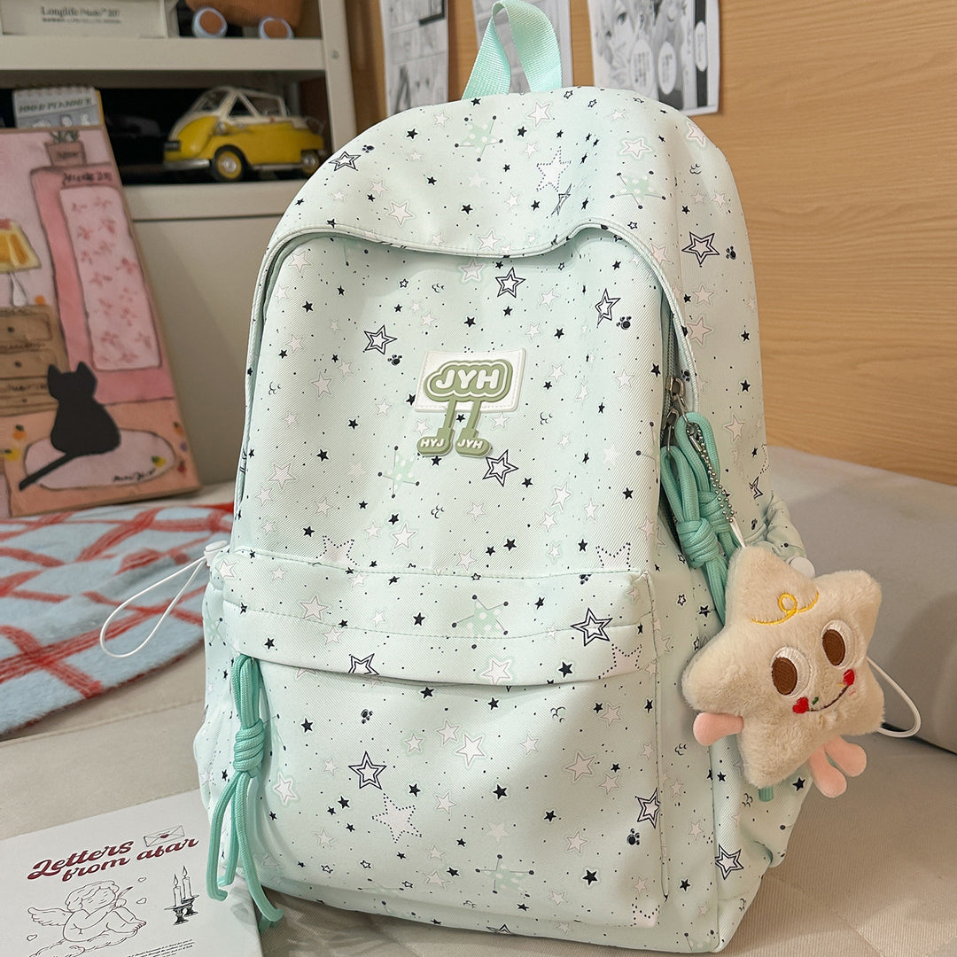Stylish Star-Printed Backpack Stornfield 1791205440