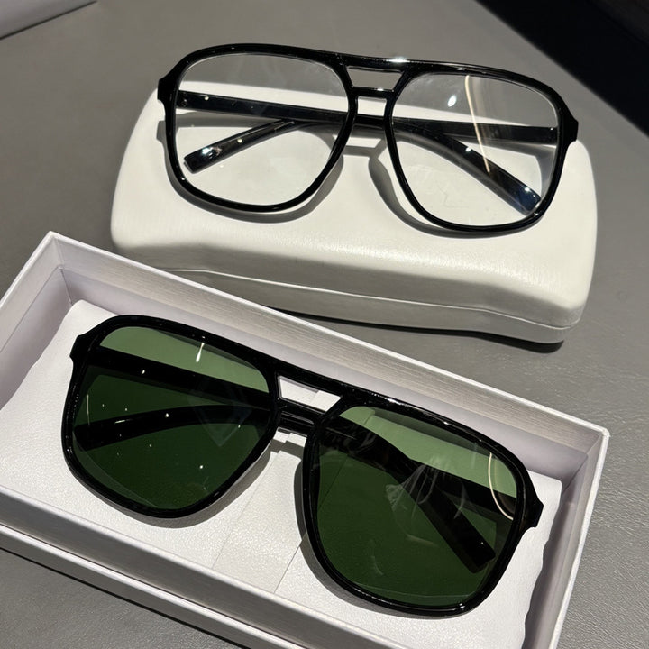 Premium Oversized Angular Frame Sunglasses Stornfield