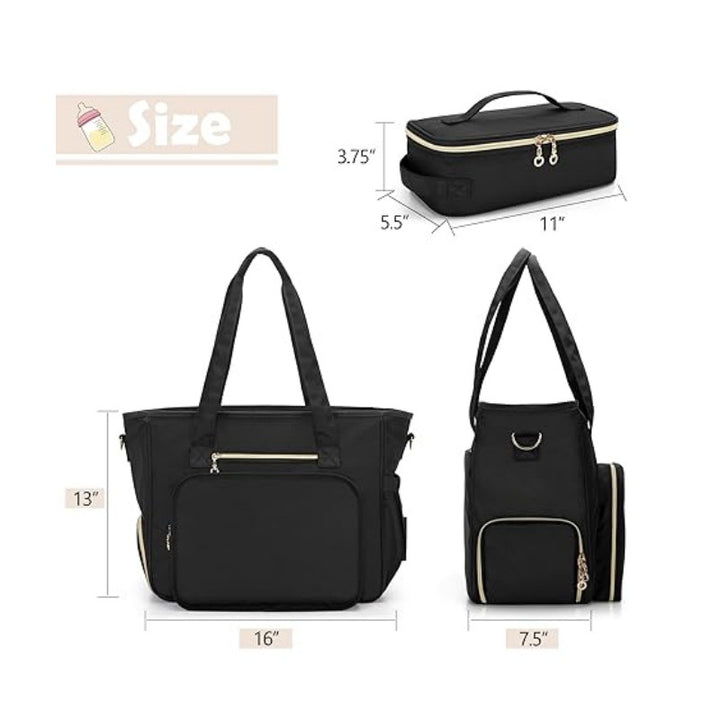 Multifunctional diaper bag with insulated compartments Stornfield