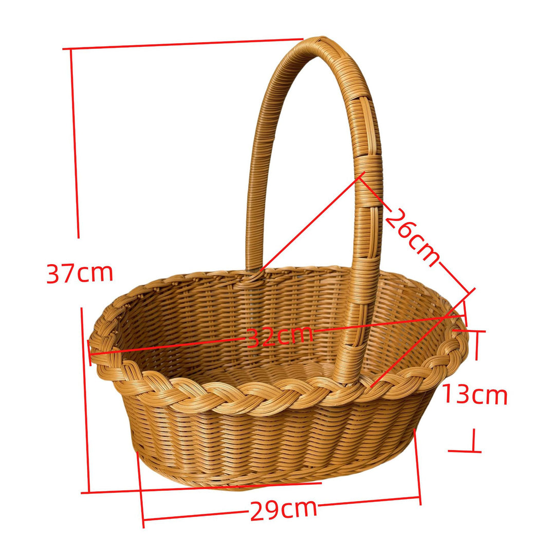 Ladies elegant braided shopping basket Stornfield