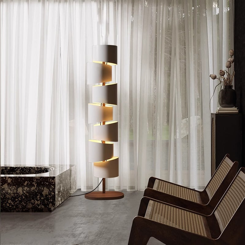 Spiraling Modern Floor Lamp