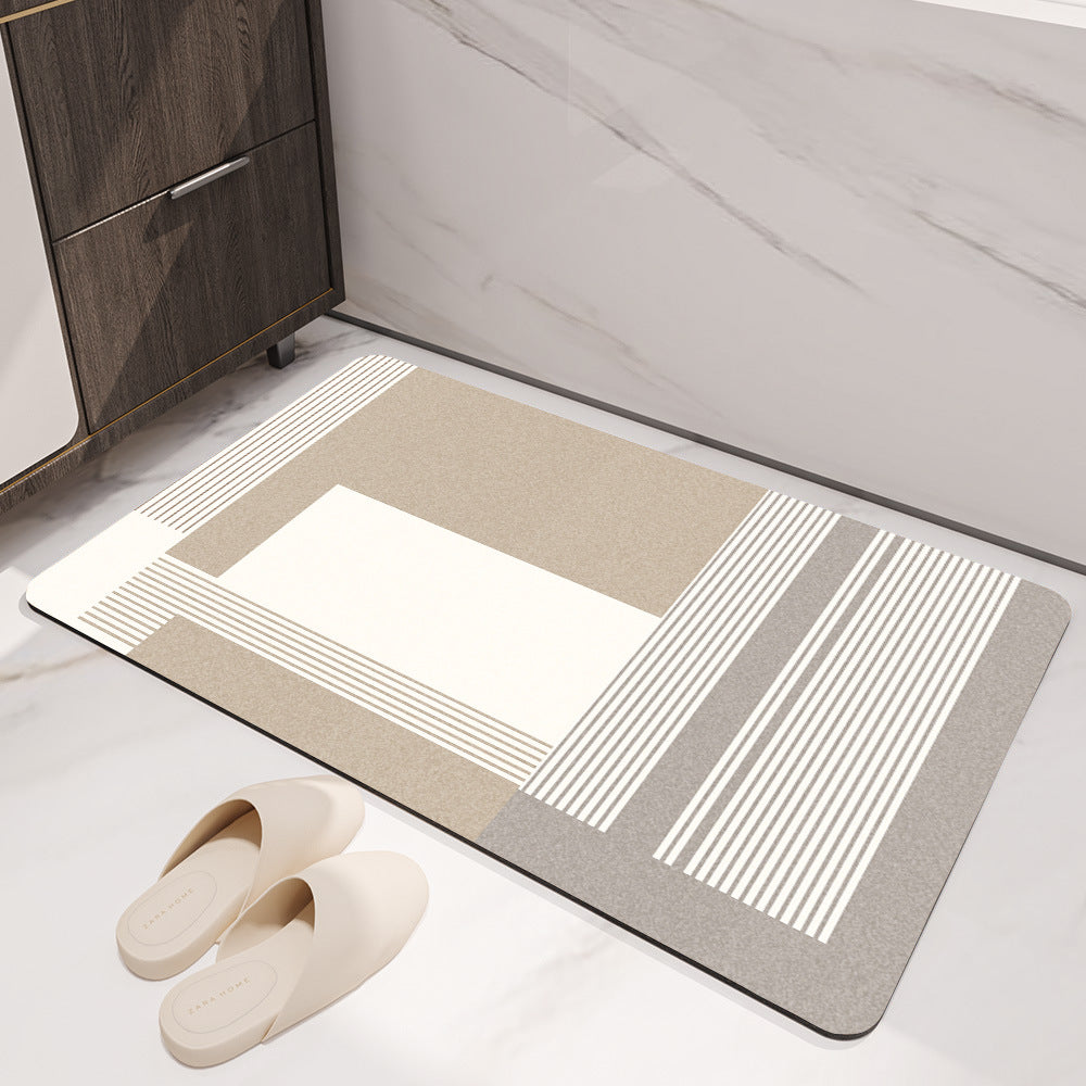 Geometric Abstract Bath Mat Stornfield