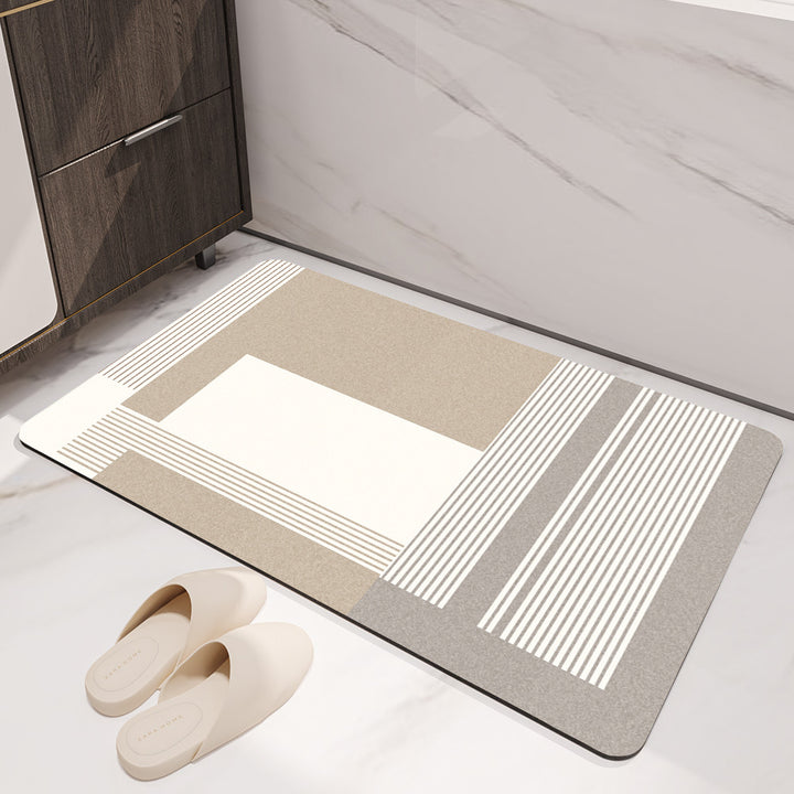 Geometric Abstract Bath Mat Stornfield