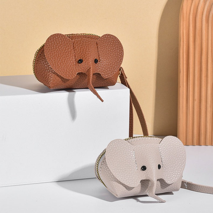 Cute Elephant-Themed Zippered Coin Purse Stornfield