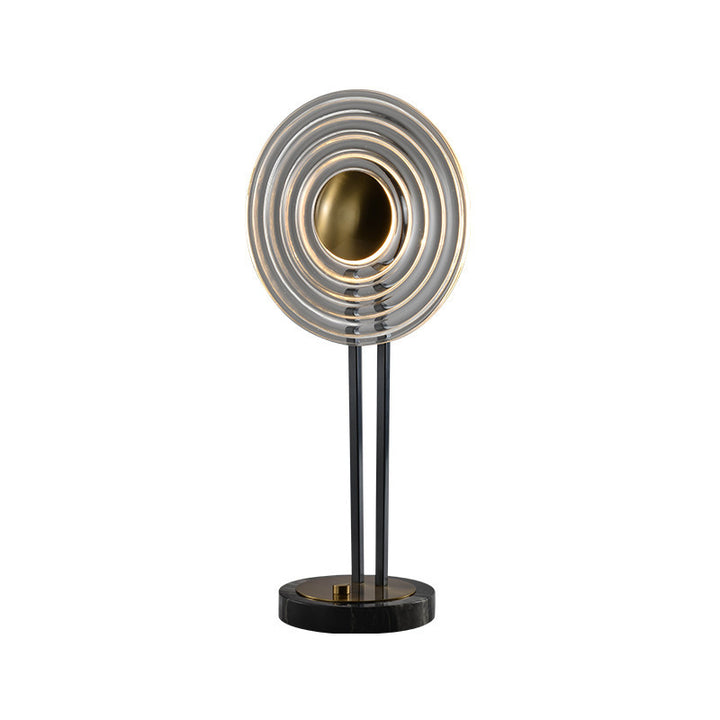 Artistic Table Lamp with Modern Swirling Design