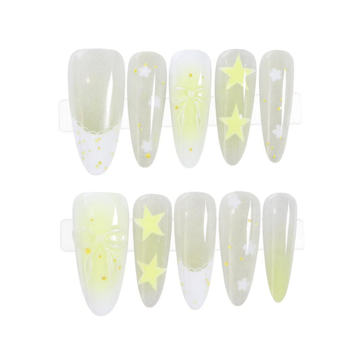 Starry Themed Press-On Nail Art Set Stornfield