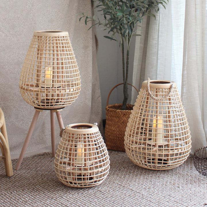 Decorative Rattan Lantern Stornfield