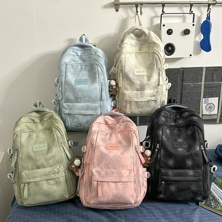 Versatile Floral-Embroidered Backpack Stornfield