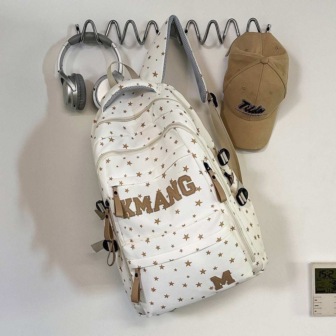 Trendy Star-Patterned Backpack Stornfield