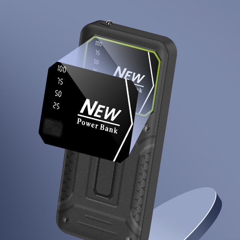 Robust power bank with precise digital charge level indicator Stornfield