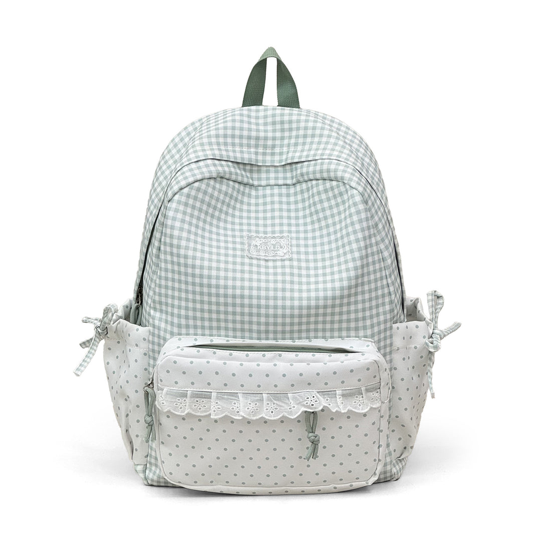 Cute Checked Pattern Backpack Stornfield