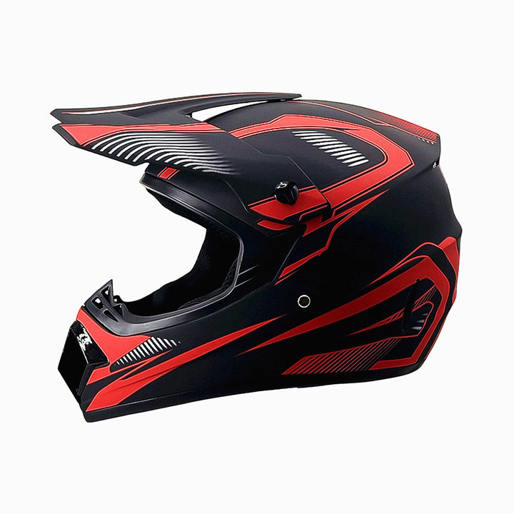 full-face motocross helmet with extended visor and reinforced chin guard Stornfield