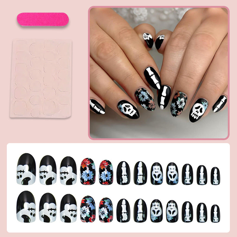 Art nail set with unique spooky designs Stornfield