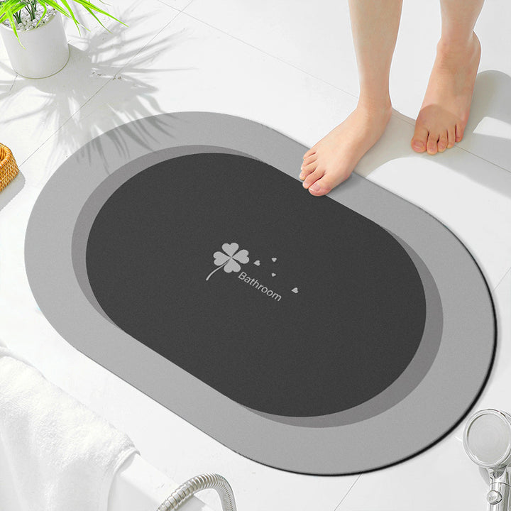 Soft Microfiber Bath Mat with Anti-Slip Features
