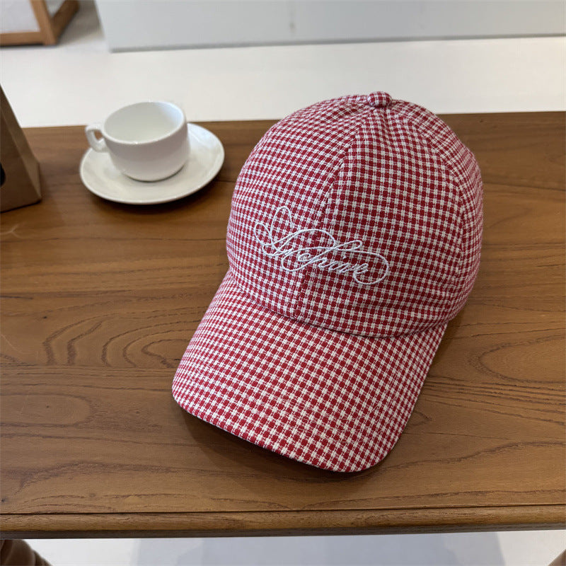 Women's Gingham Checkered Baseball Cap Stornfield