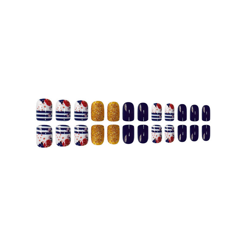 Decorative Floral Press-On Nail Set Stornfield 1787913909
