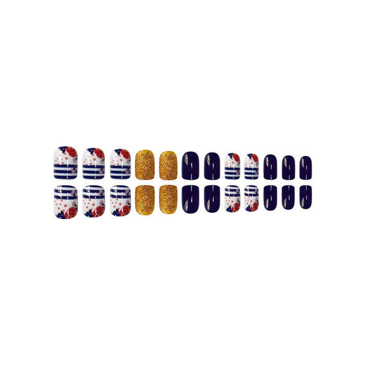Decorative Floral Press-On Nail Set Stornfield 1787913909