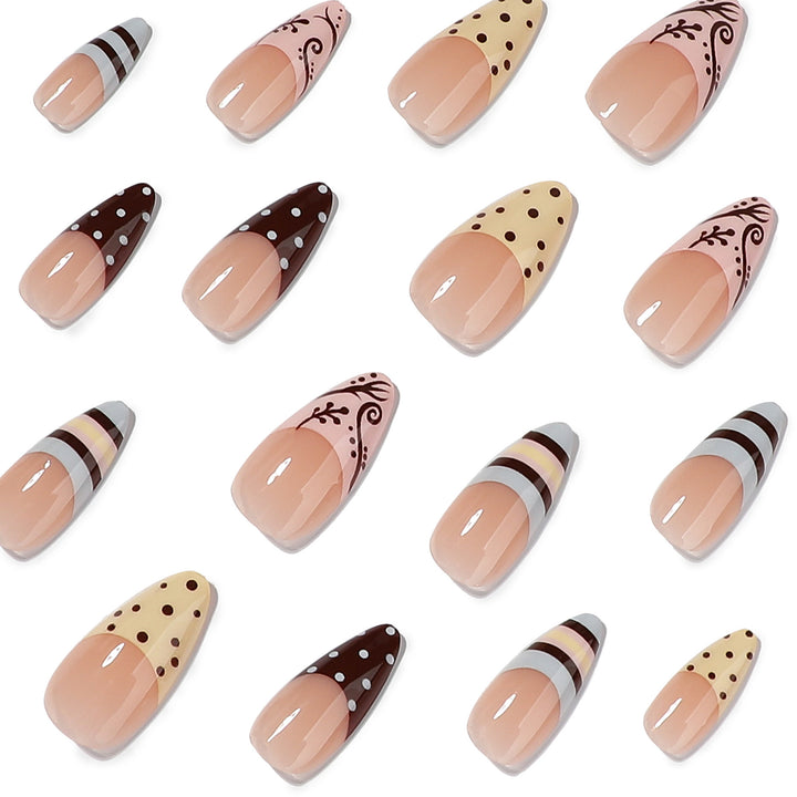 Artistic acrylic nails with enchanting dessert design Stornfield