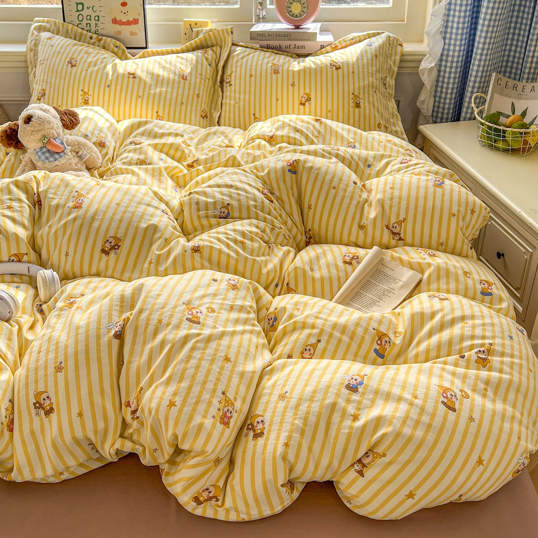 Soft Cotton Floral Pattern Bedding Set
