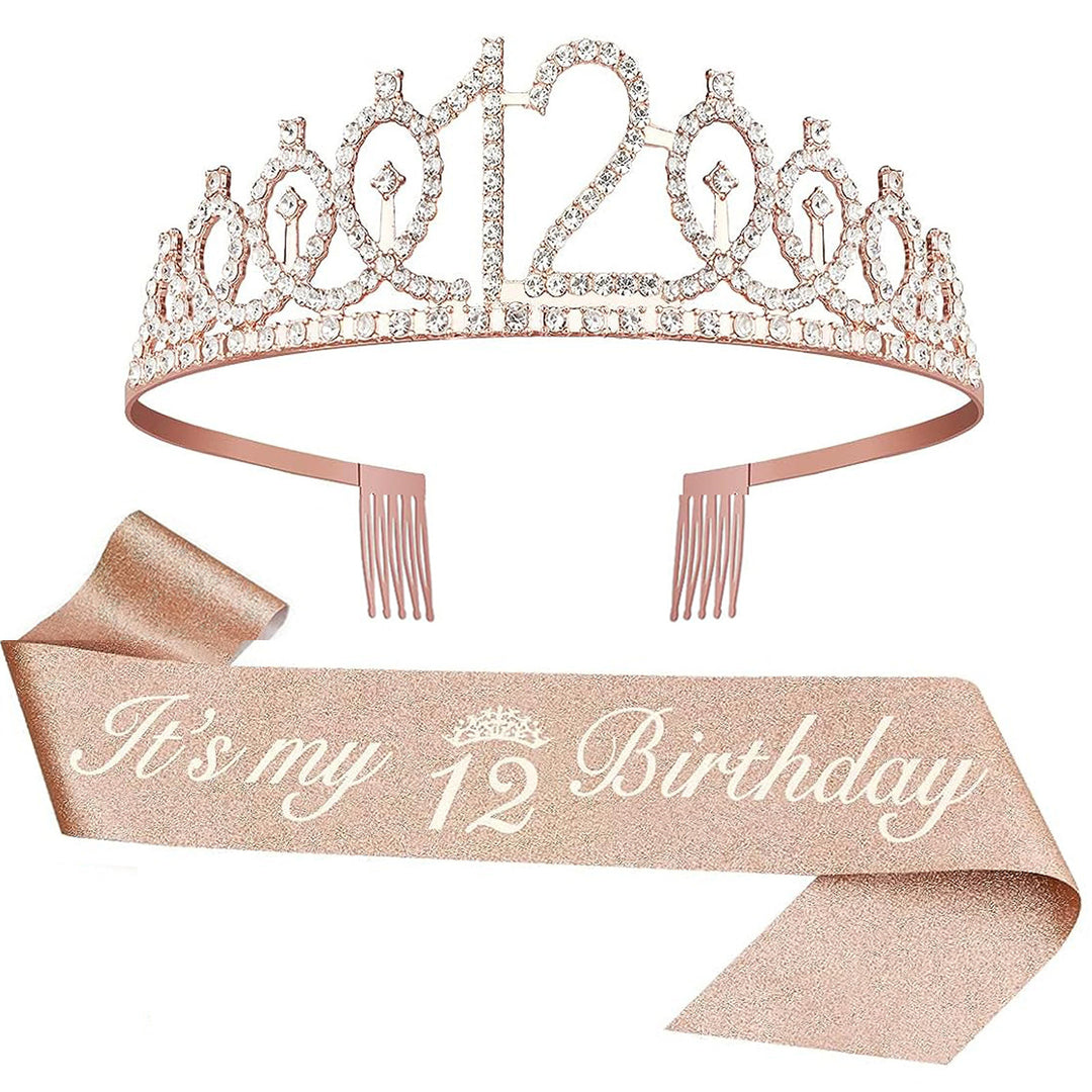 Ladies Crystal Princess Crown with 30 & Fabulous lettering Stornfield