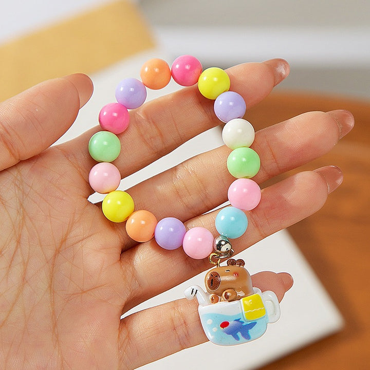 Colorful children's bracelet with crafted pendant Stornfield