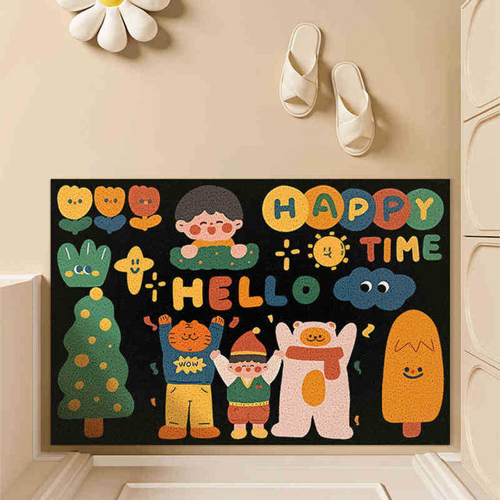 Whimsical Indoor Welcome Mat