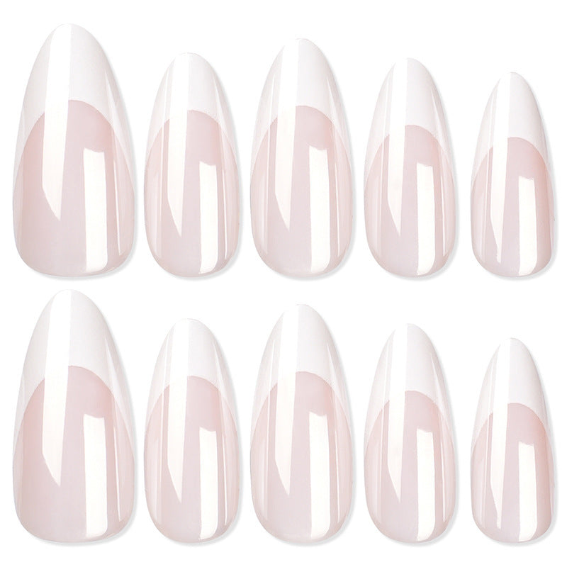 Artificial Nail Tips with Elegant French-Tip Design Stornfield