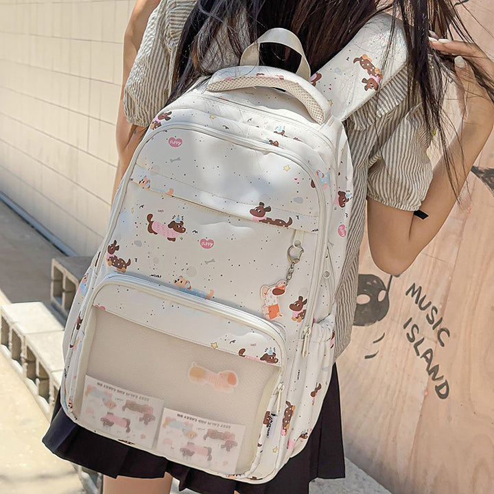 Fun Illustrated Pet-Themed Backpack Stornfield