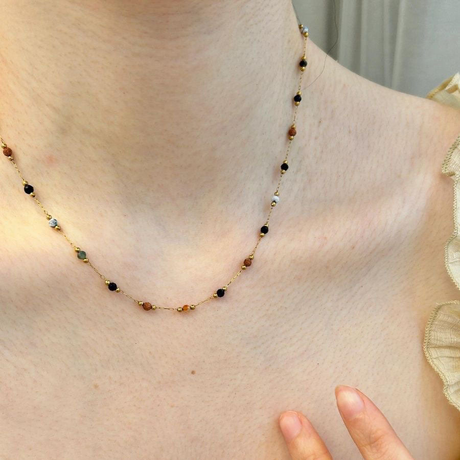 Elegant Beaded Chain Necklace Stornfield