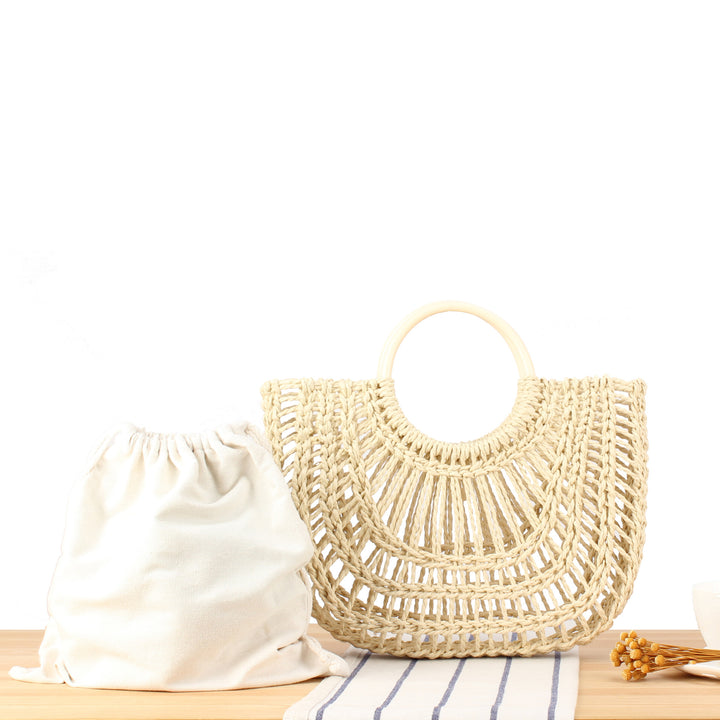 Handcrafted Trend Bag Made of Natural Wicker Stornfield
