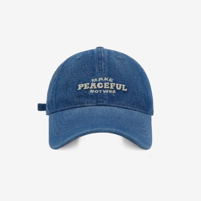 Women's Distressed Denim Embroidered Cap Stornfield